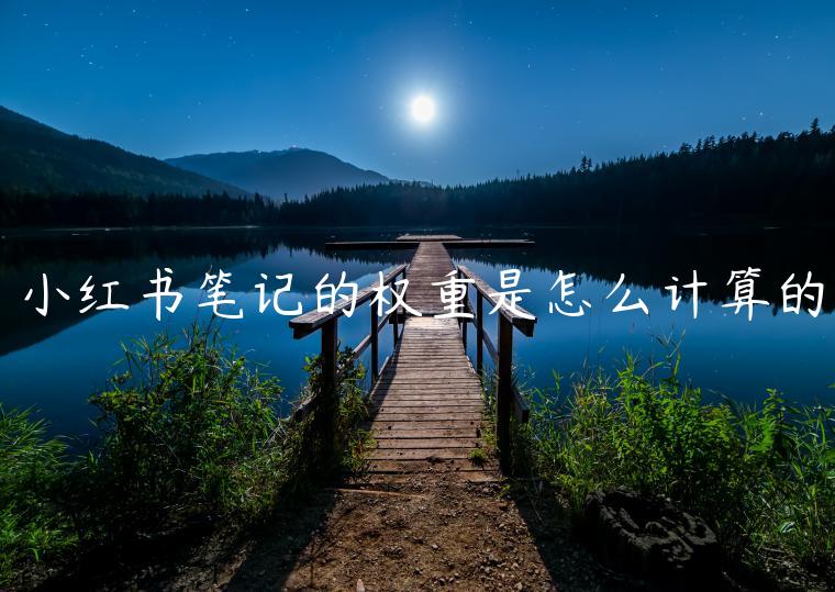 小紅書(shū)筆記的權(quán)重是怎么計(jì)算的